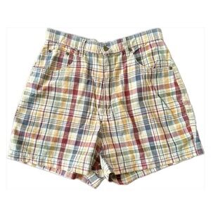 Plaid Casual Versatile Summer Beige Trouser Shorts